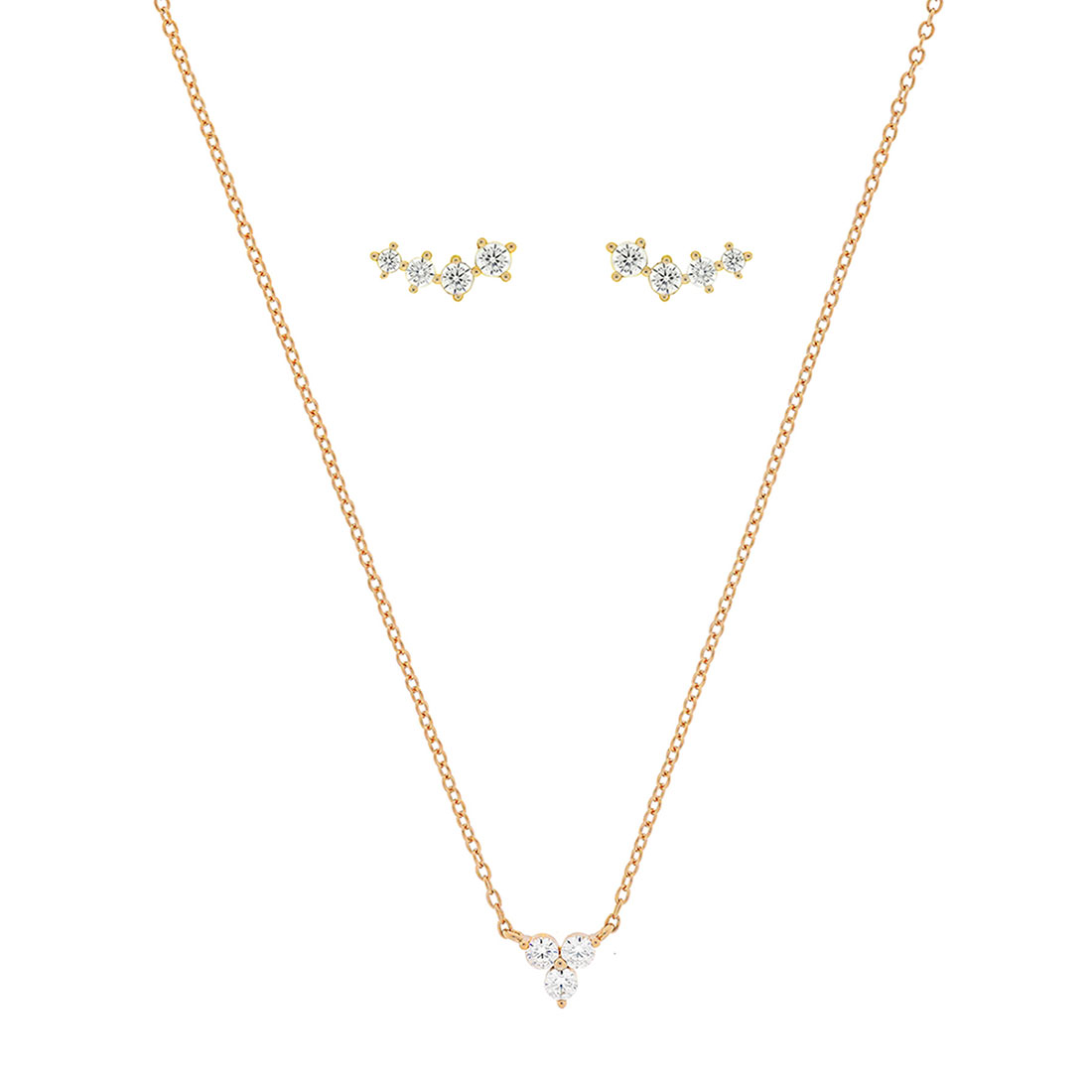 Conjunto Unike Multiple CZ Yellow Golden