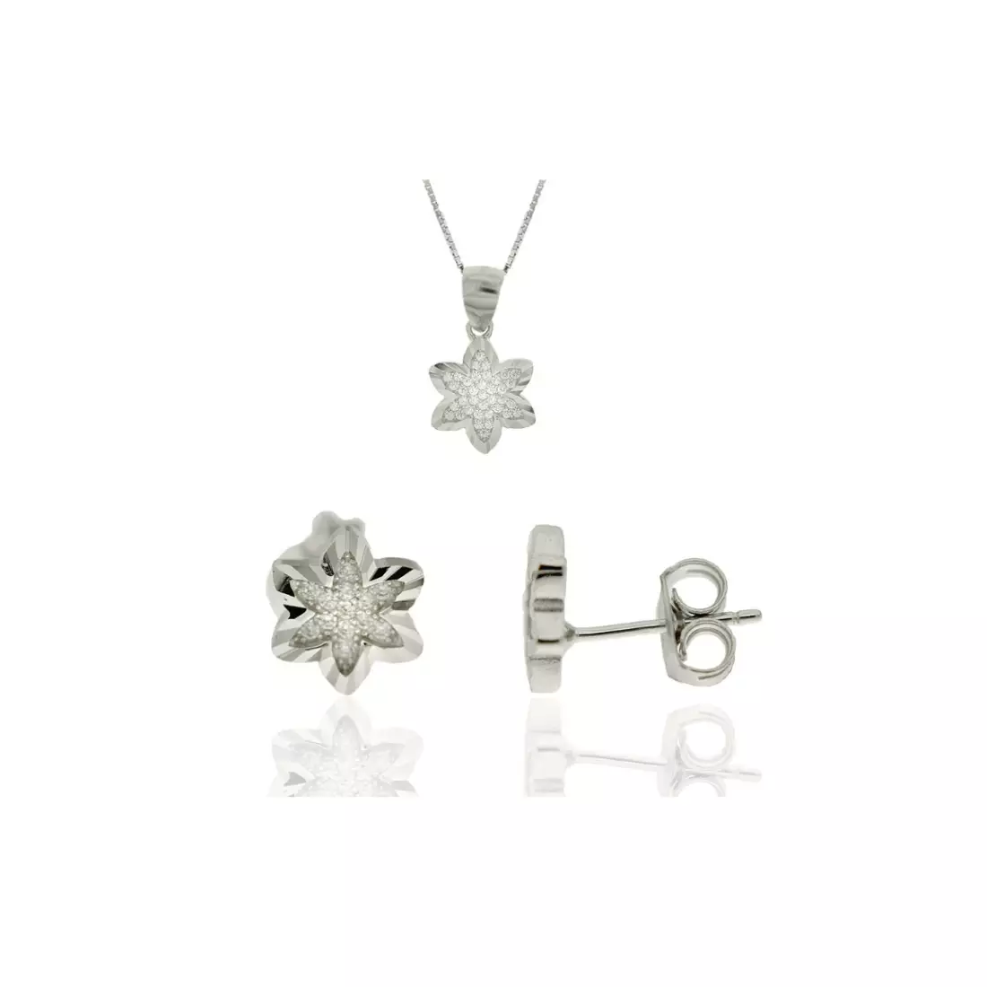 Conjunto Coralo Estrela Prateada